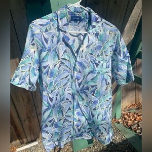 Eton 90s style lightweight resort collar shirt